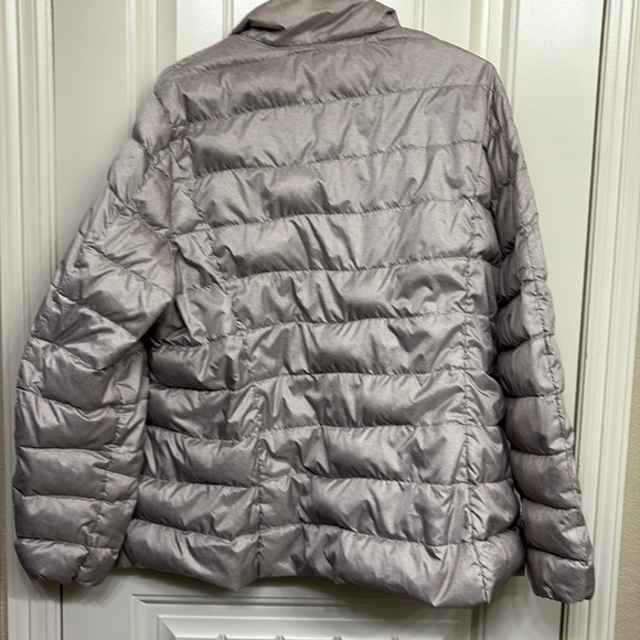 Eddie Bauer Down puffer coat EB650 fill power dove grey - Picture 10 of 12
